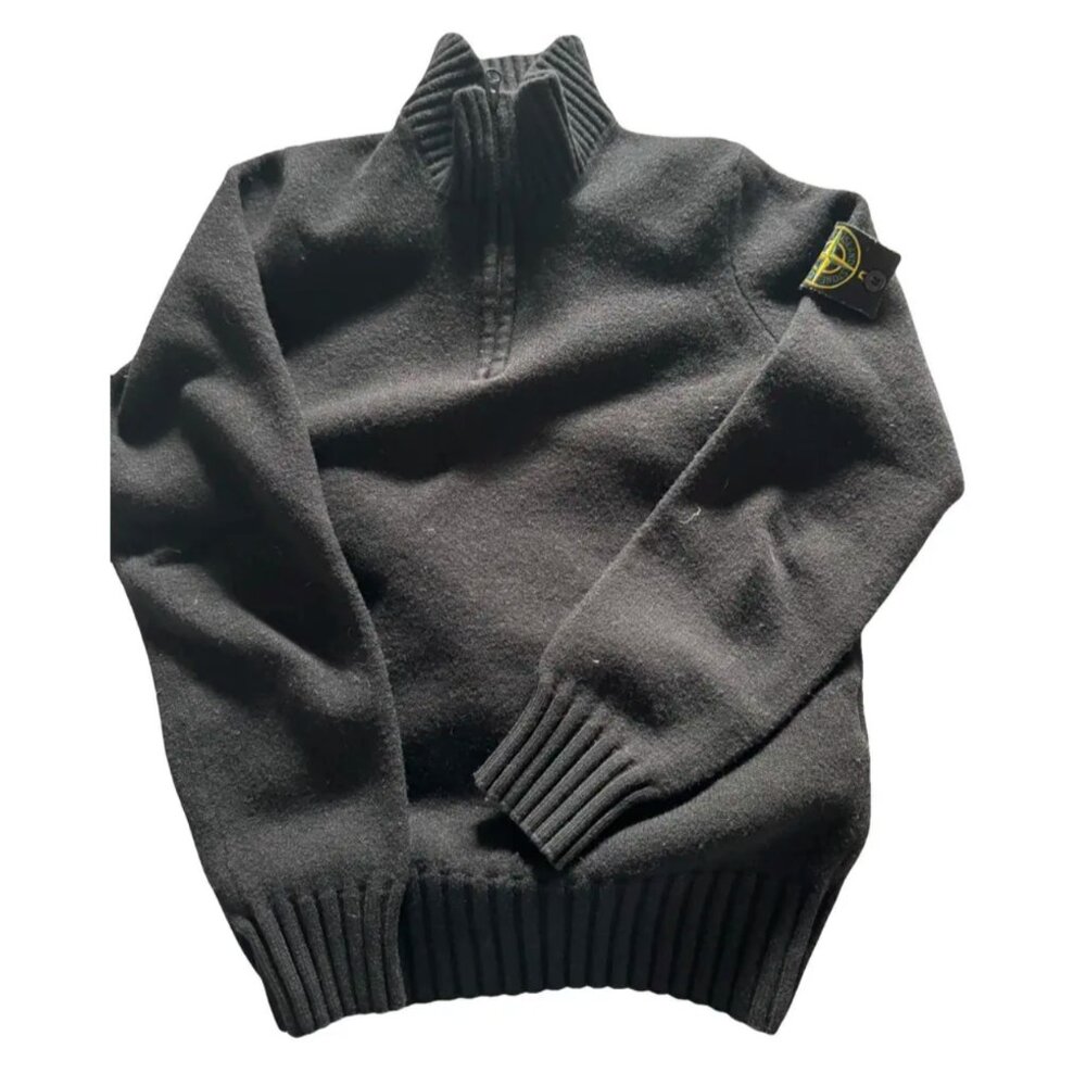 Stone Island Wool Zip Knit – Men’s M – Made in Italy